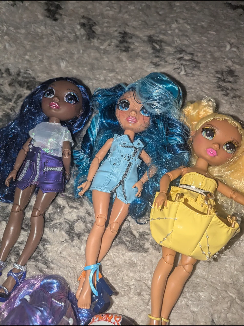monster high Dolls Set - Blue, Teal, Yellow, Pink, Purple, Red, Black, Blonde